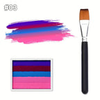 Rainbow Striped Face and Body Paint Palette