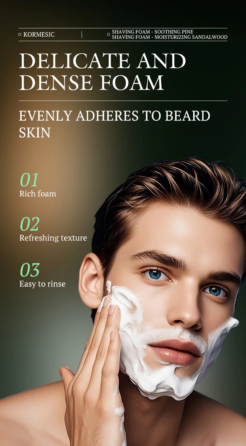 Men's Moisturizing Beard Softening Shaving Foam