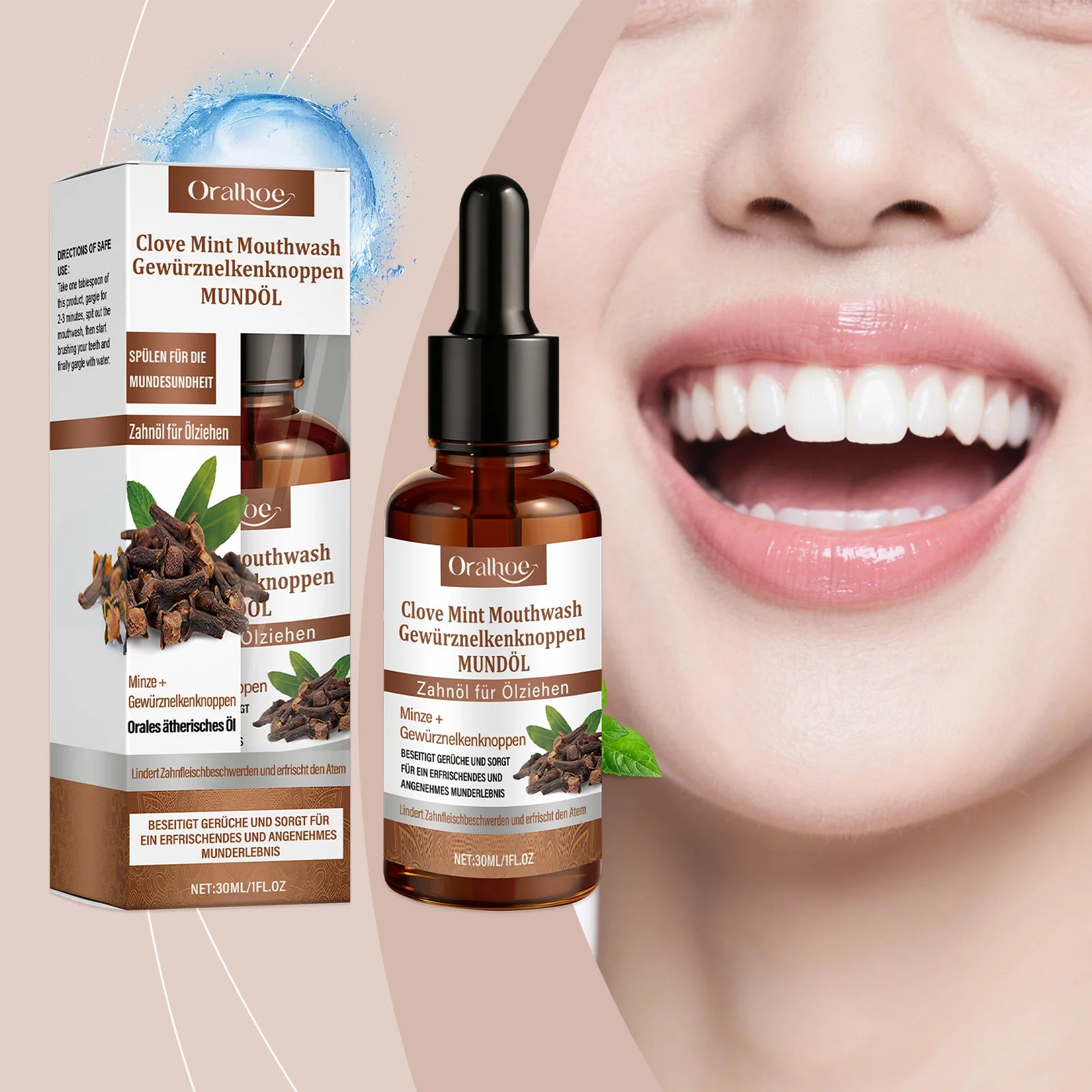 Clove Mint Mouthwash for Fresh Breath and Oral Care - 11