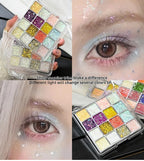 Glitter Sequin Eyeshadow Palette for Festivals and Parties