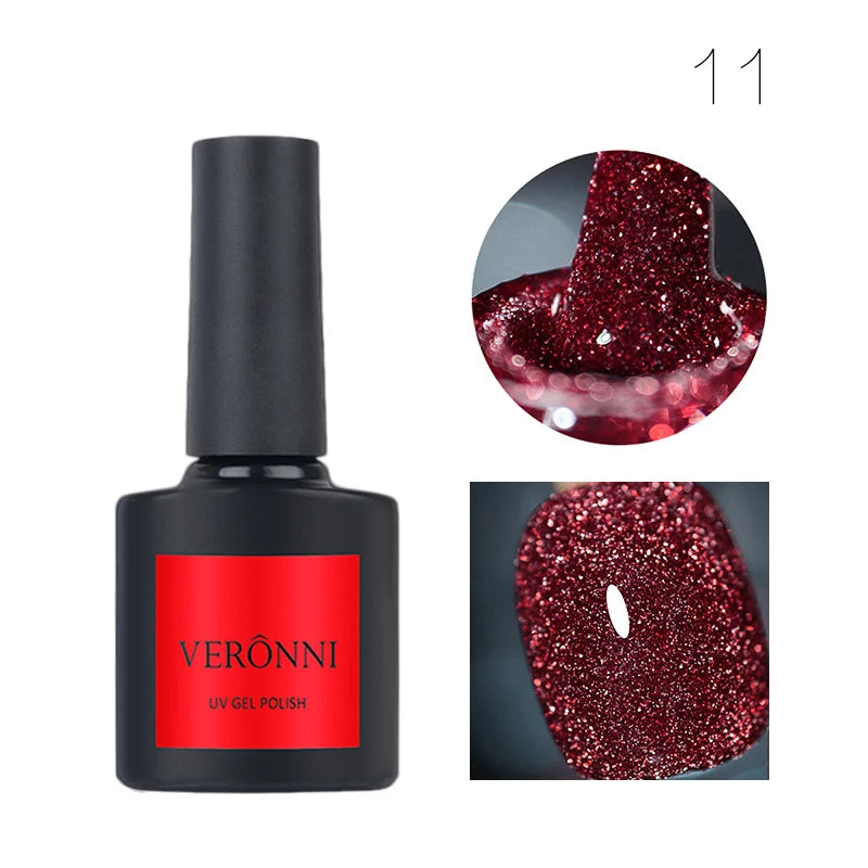 Reflective Glitter UV Gel Nail Polish for Manicure