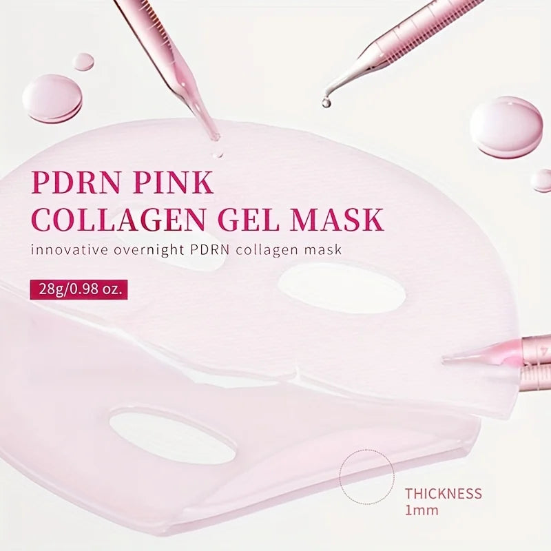 Firming Pink Collagen Gel Face Mask for Radiant Skin