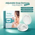 Adjustable Snap-On Cosmetic Dentures for Smile Restoration