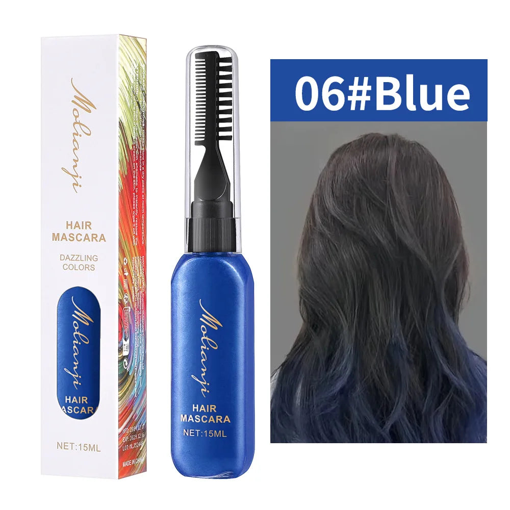 Temporary Washable Hair and Eyelash Color Mascara