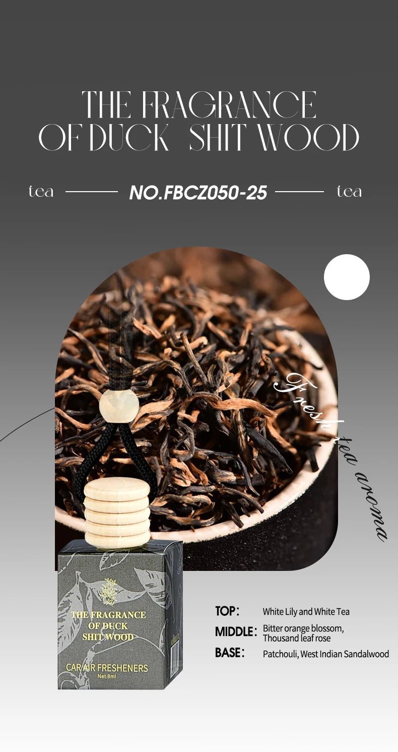 Tea Scented Hanging Car Air Freshener Set - 16