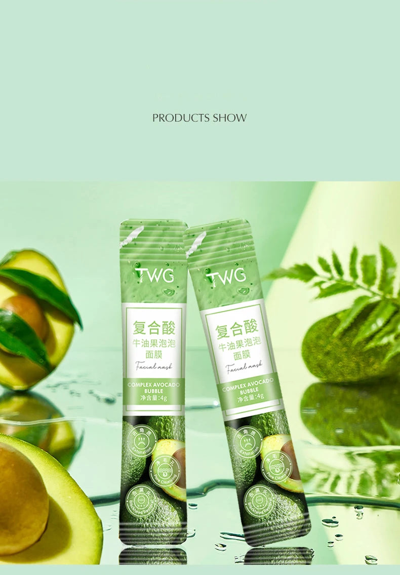 Deep Cleansing Avocado Bubble Facial Mask Set - 15