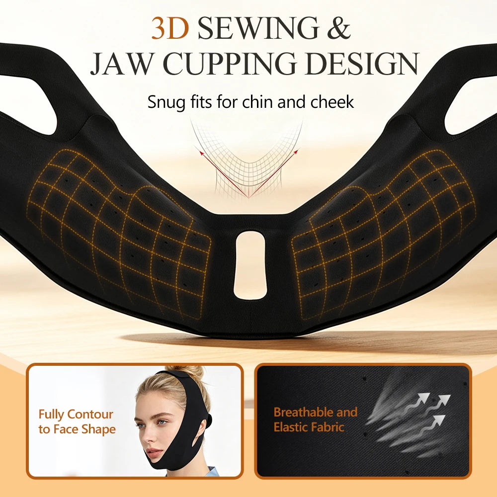 Hot and Cold V-Line Facial Lifting and Recovery Bandage - 6