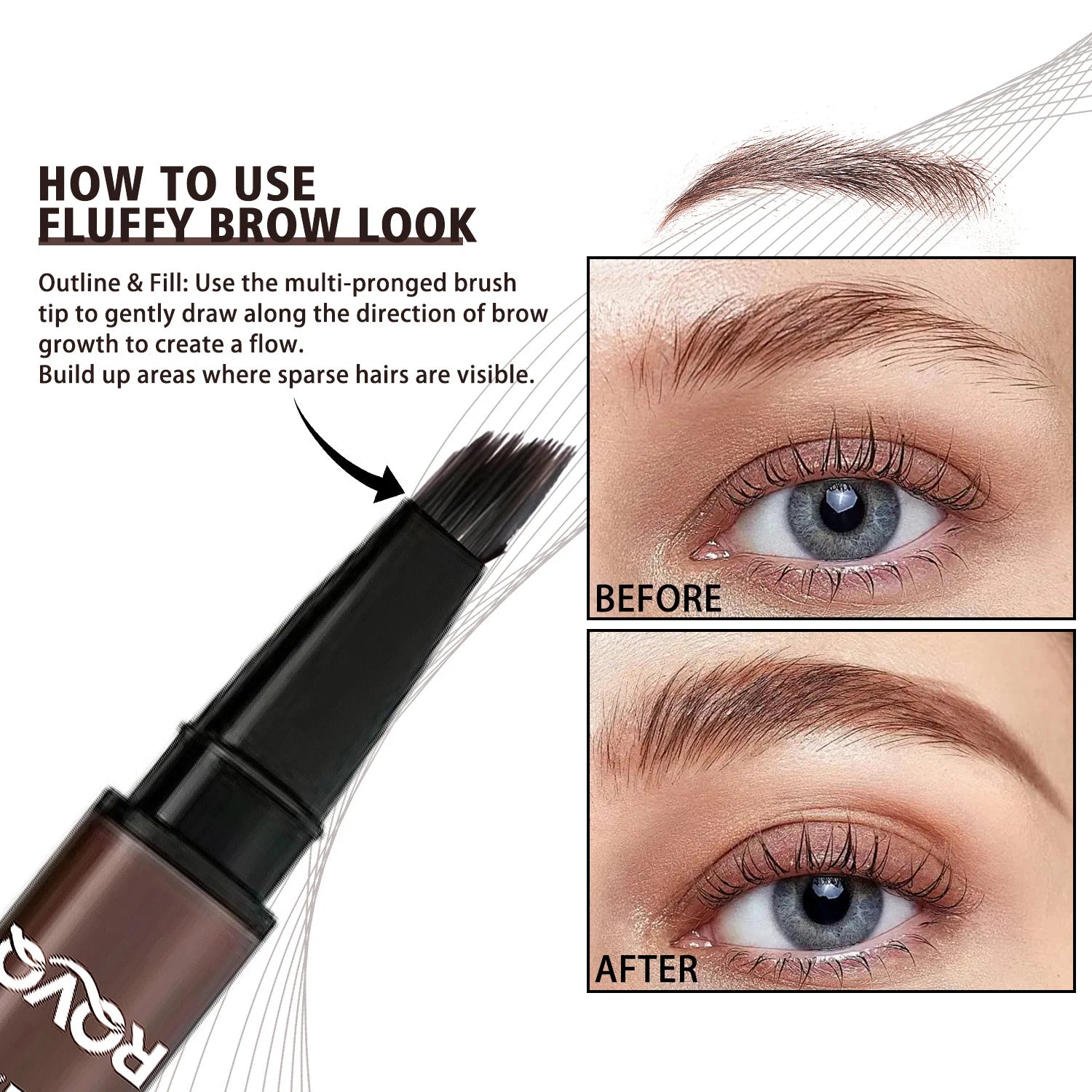 4D Micro-Blading Liquid Eyebrow Pen - 13