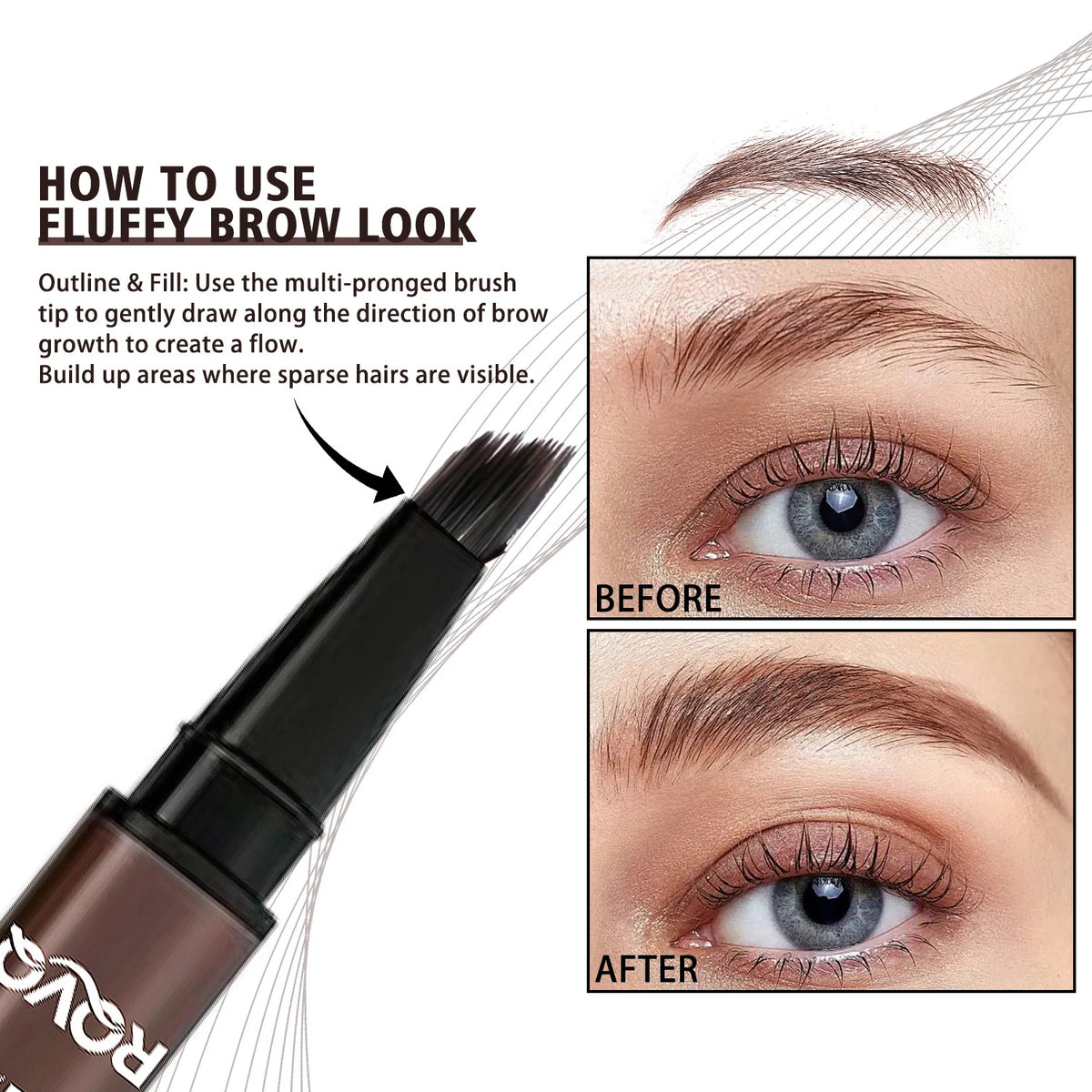 4D Micro-Blading Liquid Eyebrow Pen
