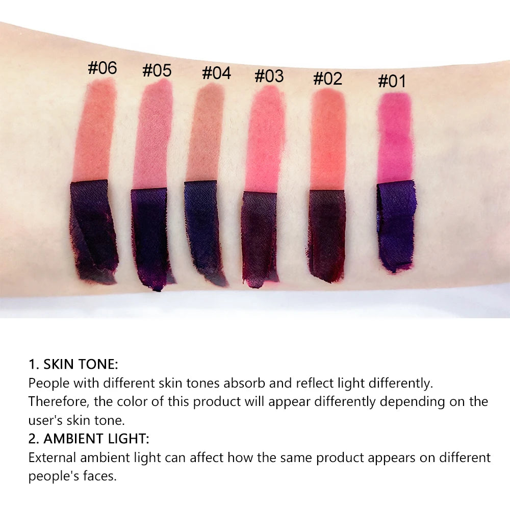 Long-Lasting Peel-Off Matte Liquid Lipstick