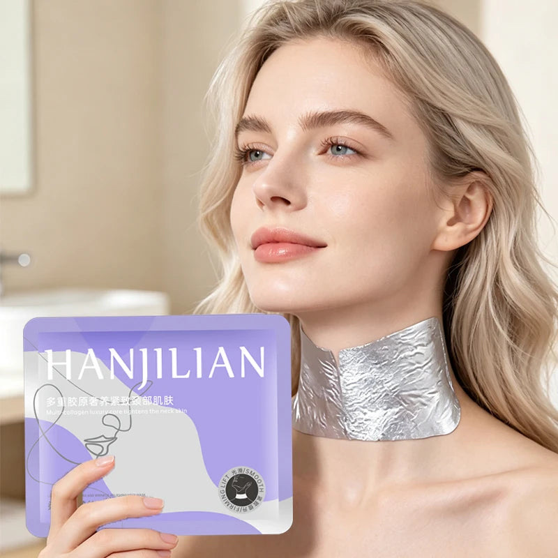 Hydrating Collagen Neck Firming Mask for Wrinkle Reduction - 7