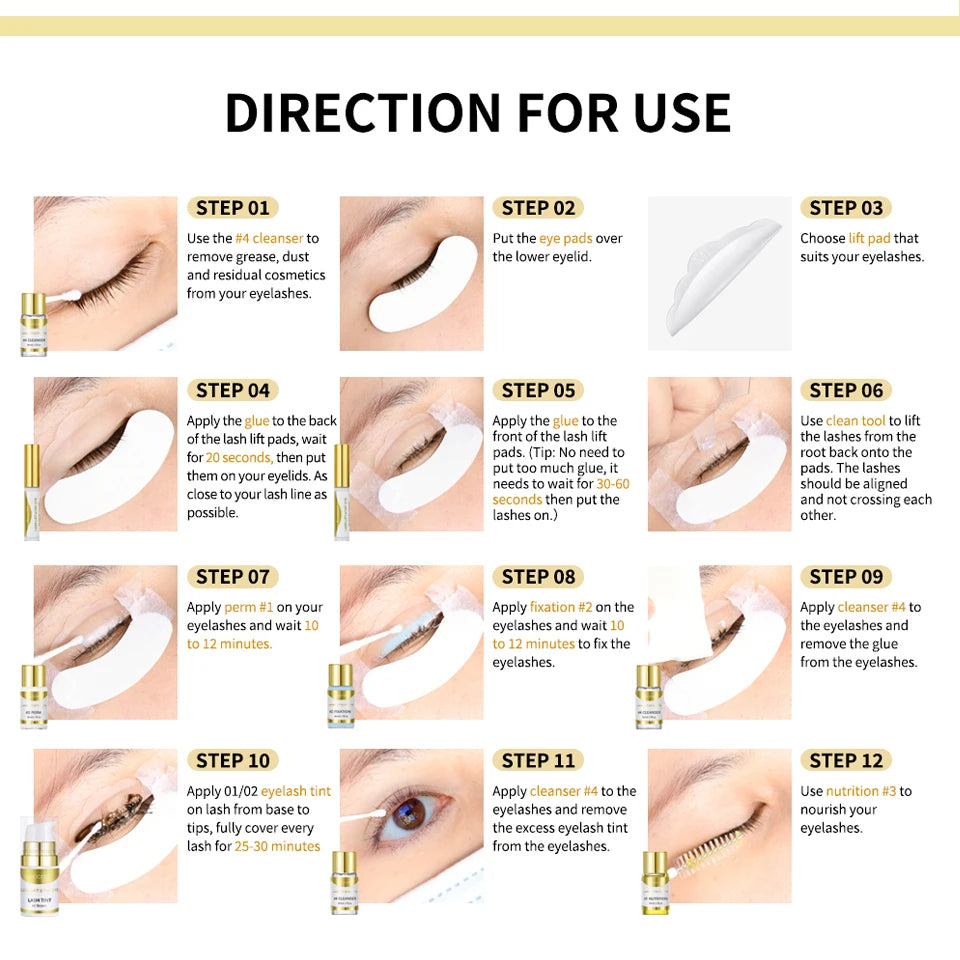 Professional Brow Lamination and Tinting Kit for Perfect Brows