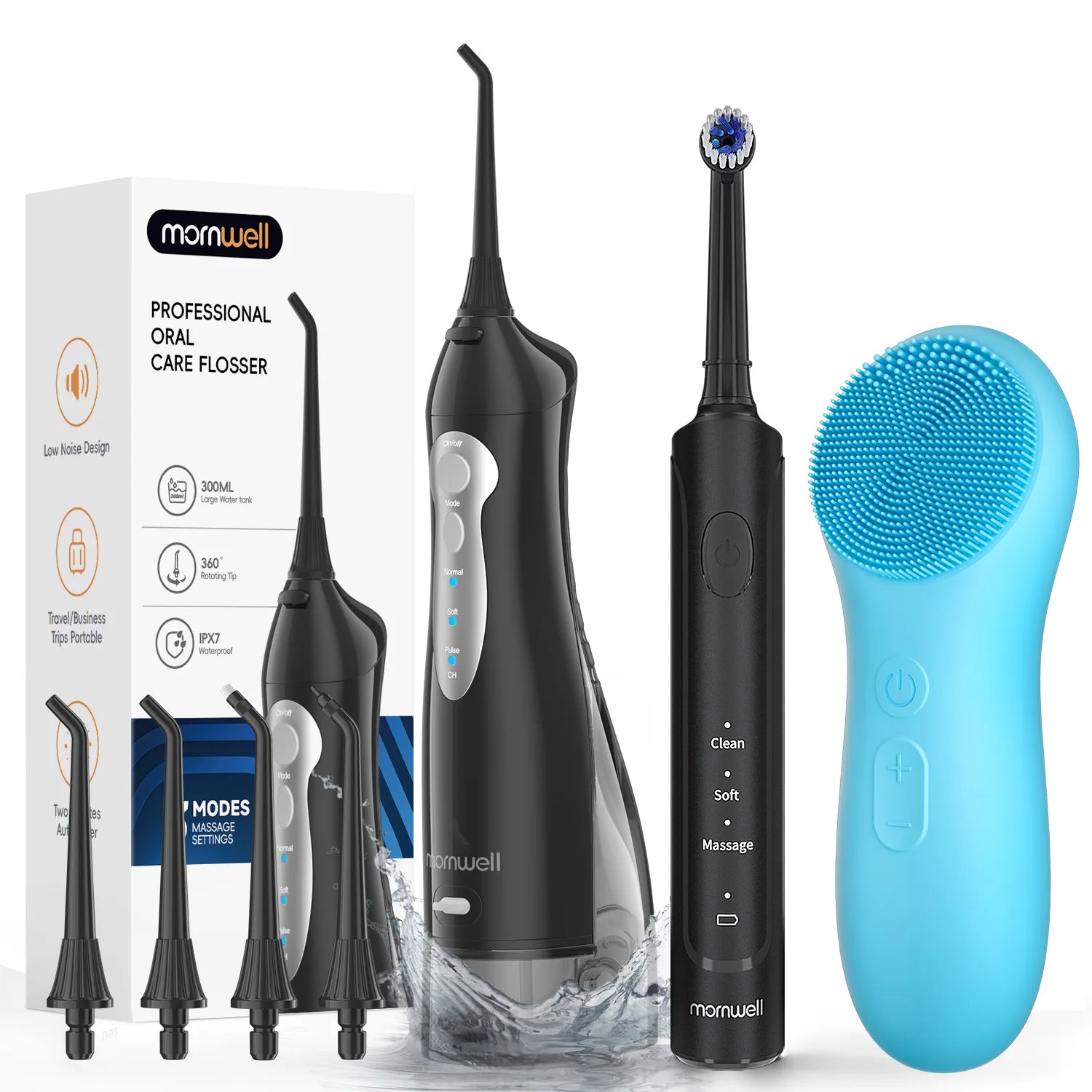 3-in-1 Professional Oral Care & Facial Cleansing Set - 1