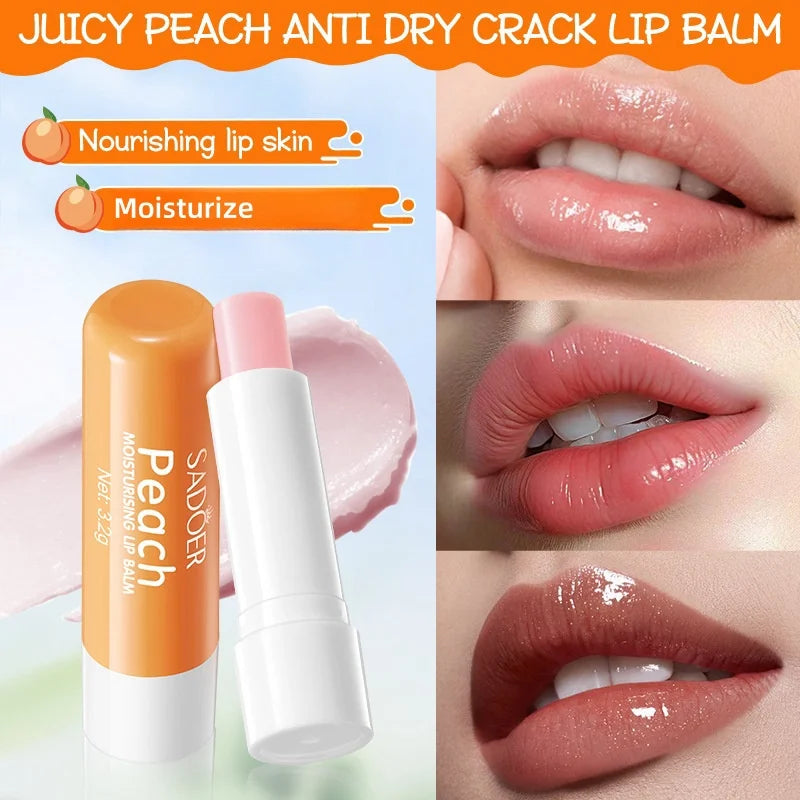Peach Moisturizing Hand Cream and Lip Balm Set