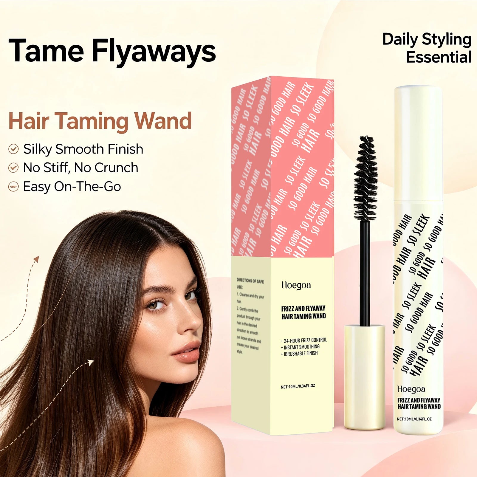 Anti-Frizz Hair Finishing Wand for Sleek Styles - 1