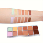 12-Color Full Coverage Concealer Palette for Flawless Skin