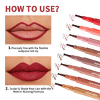 Waterproof Felt-Tip Lip Liner Stain for Sculpted Lips