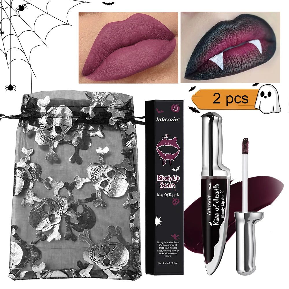 Bloody Matte Liquid Lip Stain for Halloween and Gothic Makeup - 19
