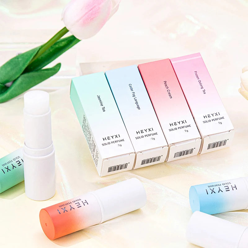 4-Pack Travel-Friendly Solid Perfume Balm Set