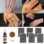 DIY Temporary Tattoo Kit with Stencils