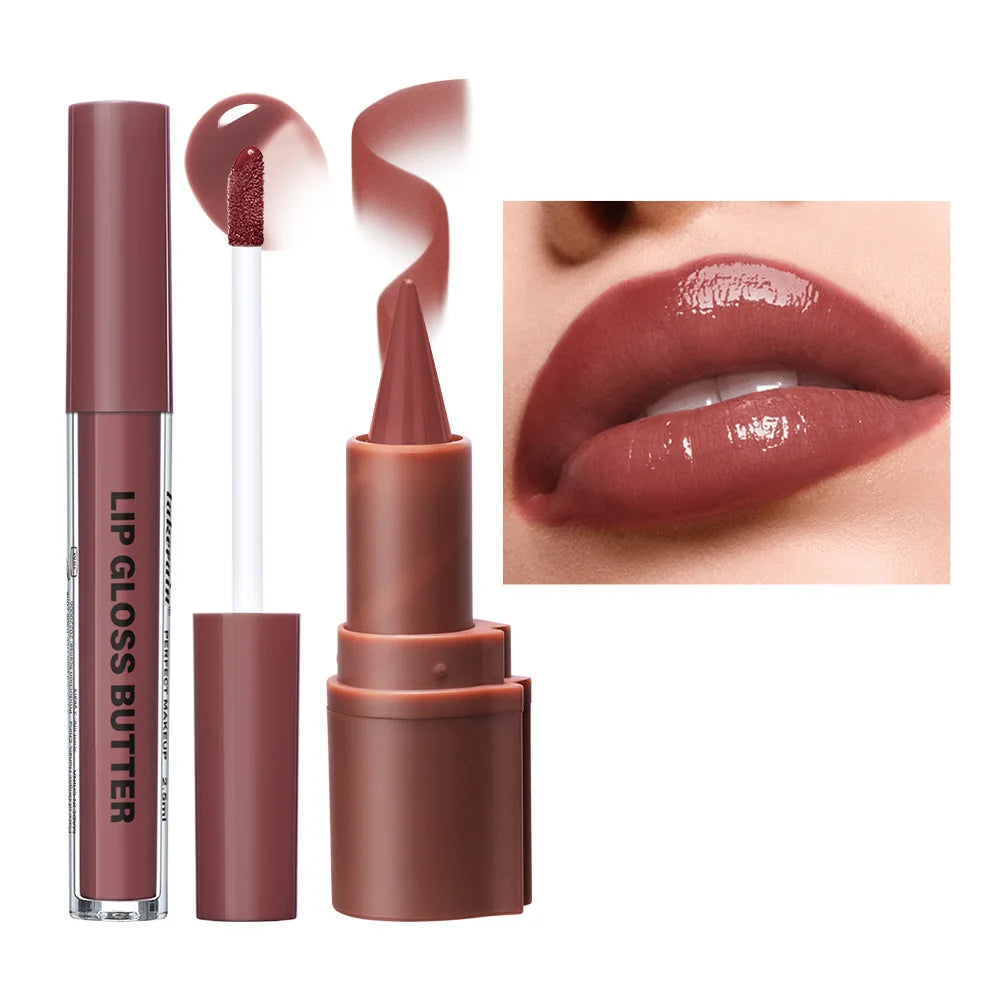 Waterproof Lip Liner and Hydrating Gloss Duo Set