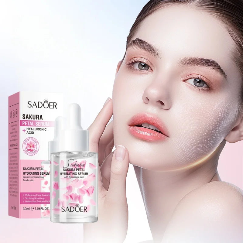 Hydrating Sakura Petal Face Serum for Radiant Skin - 1
