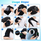 Cordless Heated Shoulder Massage Brace with App Control