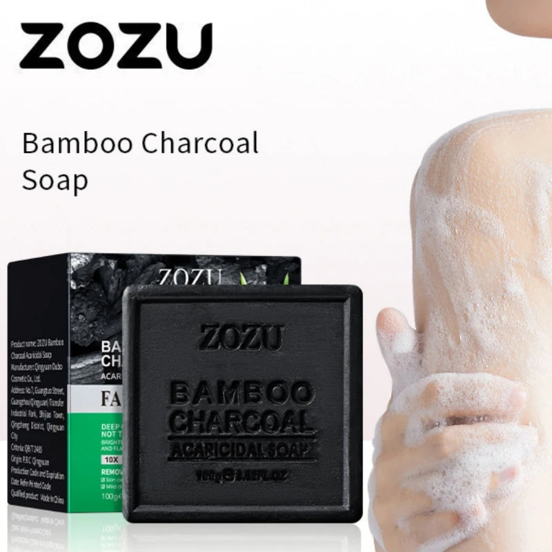 Deep Cleansing Bamboo Charcoal Soap for Clear Radiant Skin