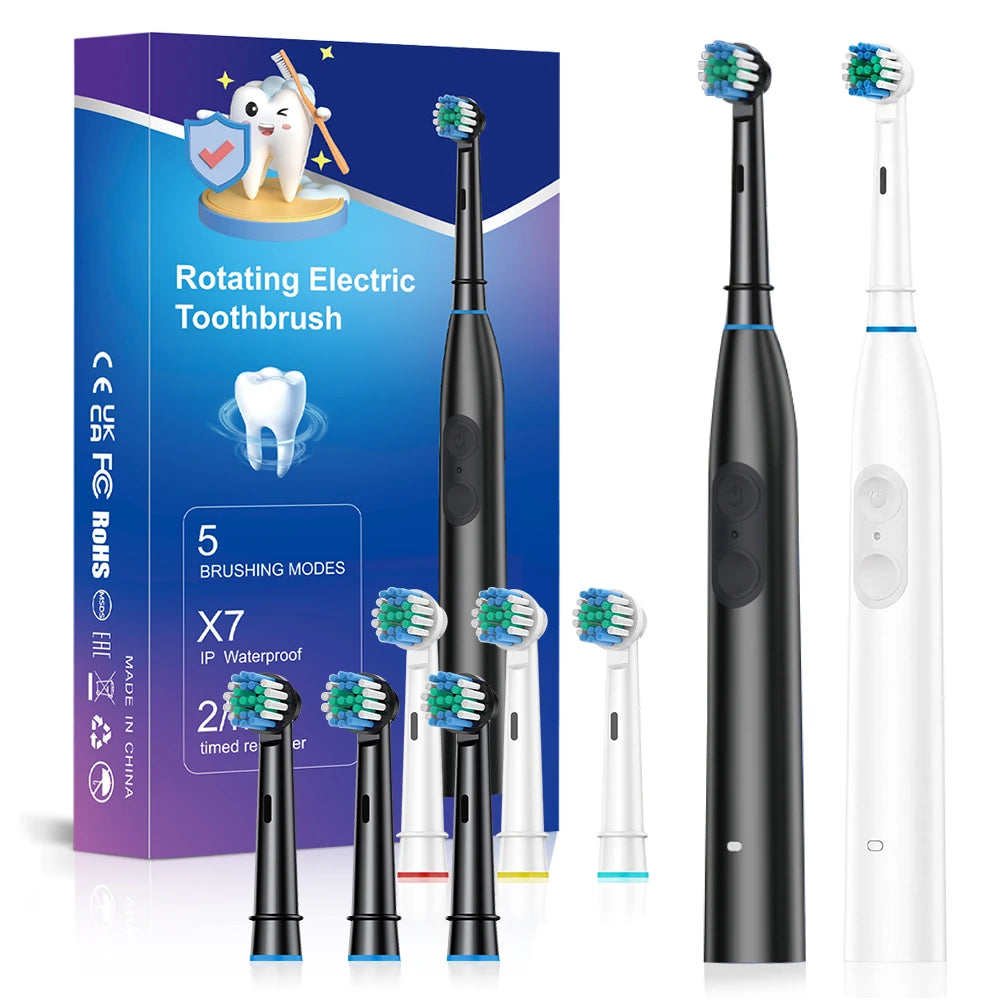 Rechargeable Rotating Electric Toothbrush with 5 Cleaning Modes - 7