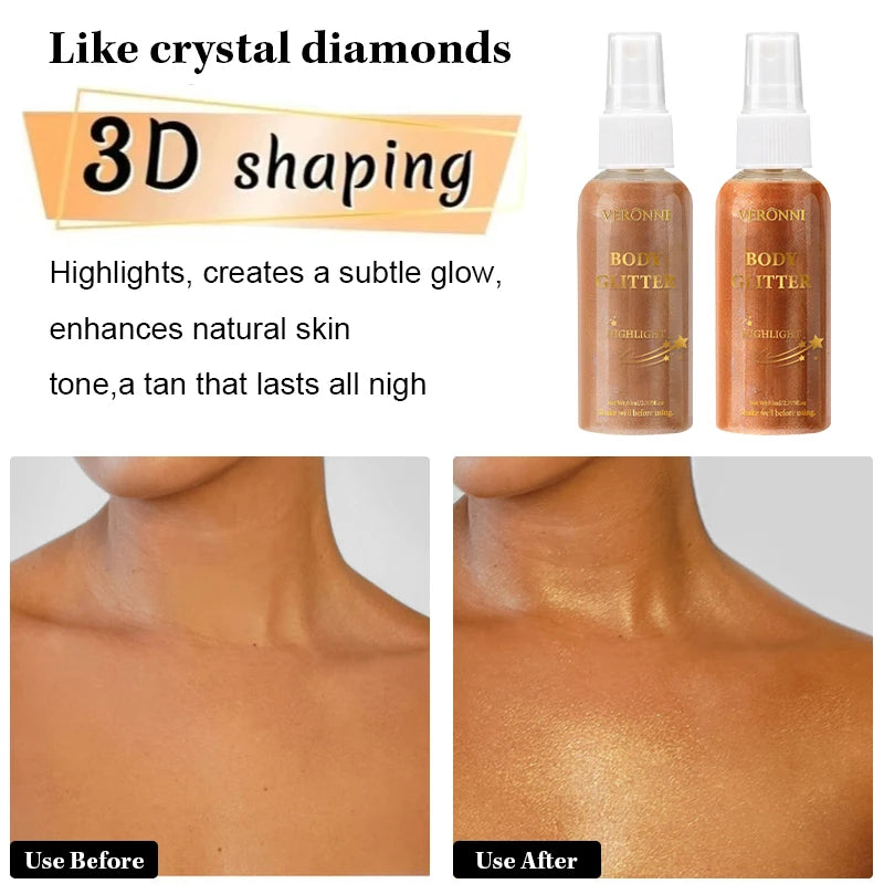 Diamond Liquid Body Highlighter Spray