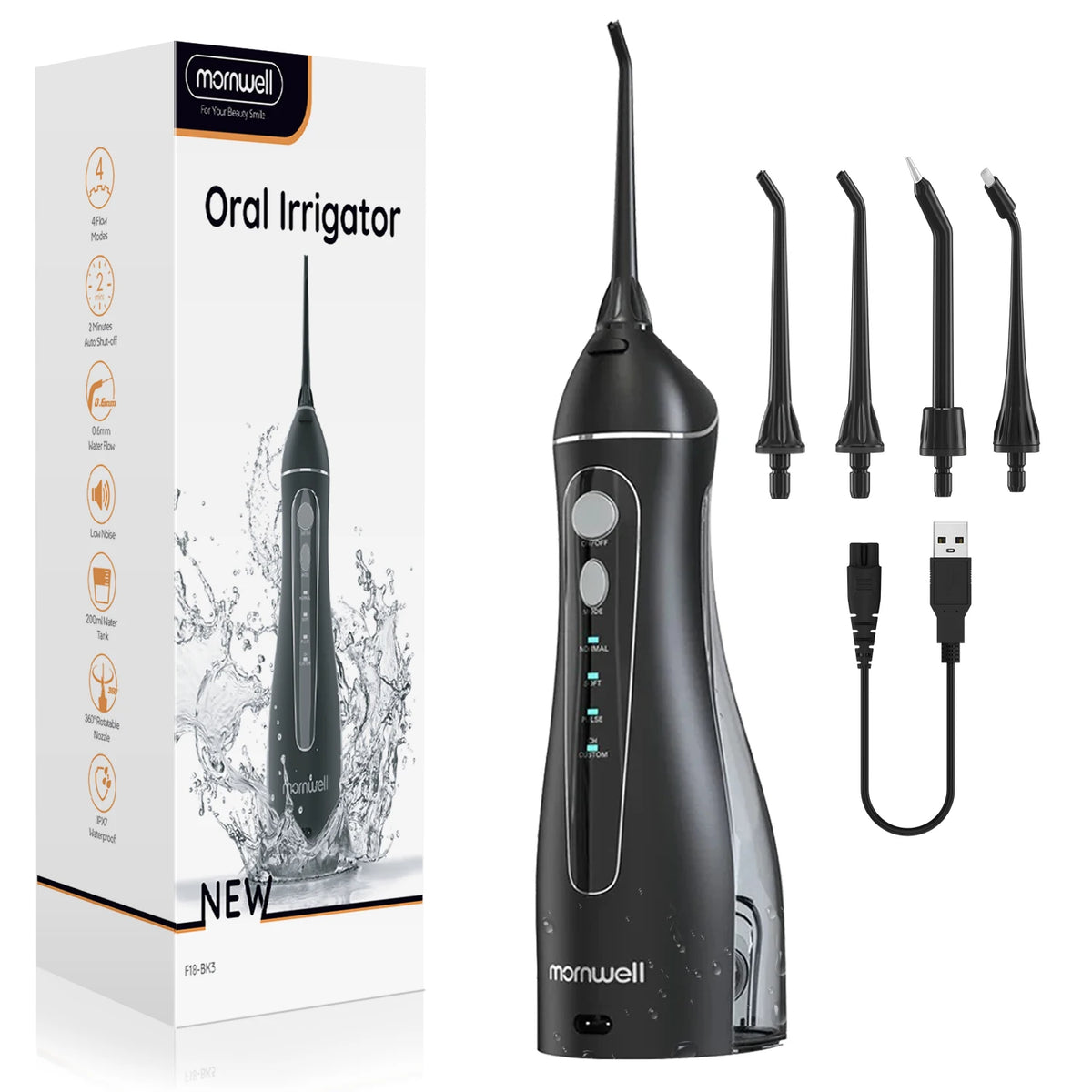 Portable Cordless Water Flosser for Teeth and Gum Health