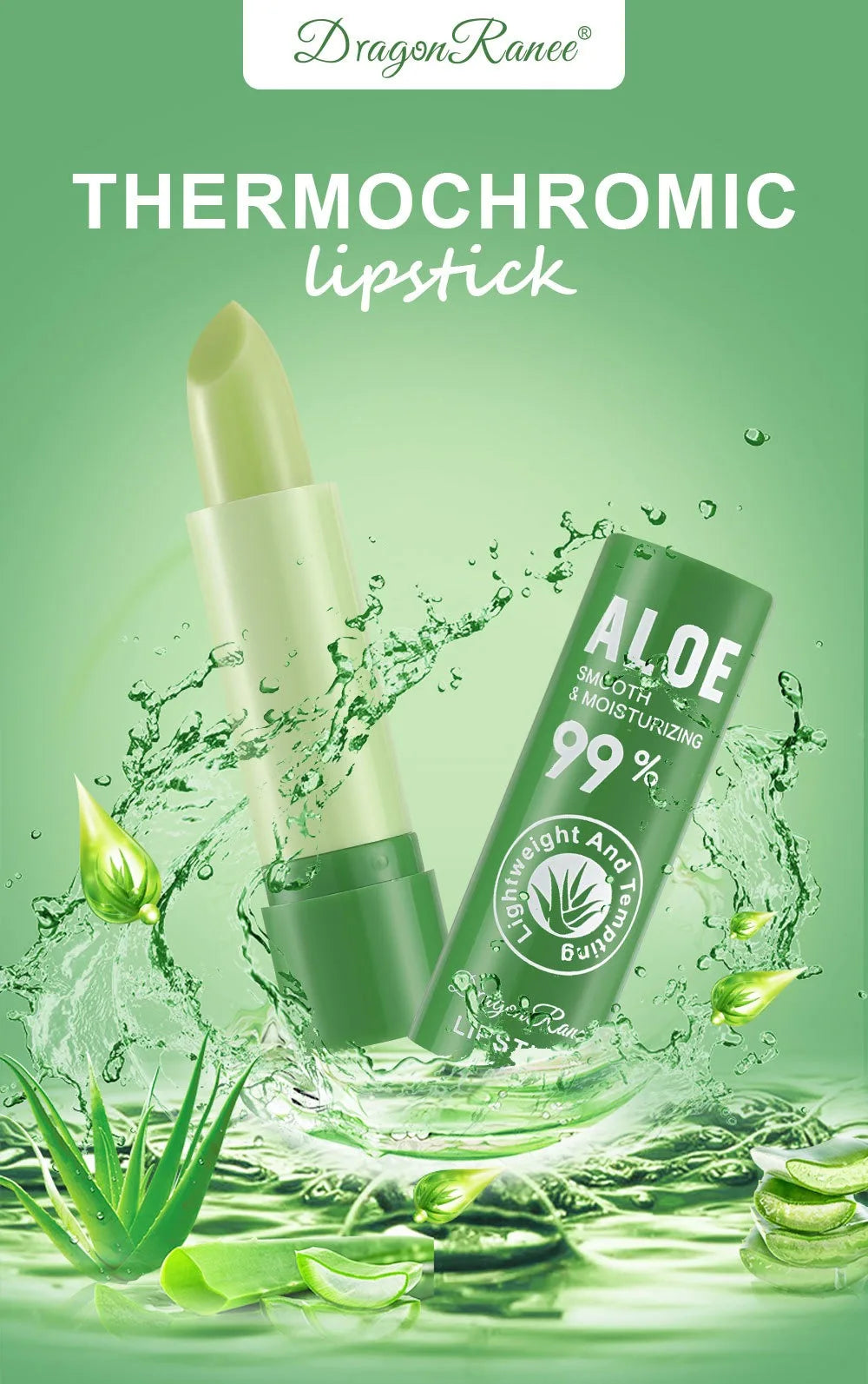 Color Changing Aloe Vera Moisturizing Lip Balm Set - 9