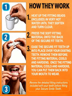 Comfort Fit Cosmetic Smile Veneers for Instant Teeth Whitening