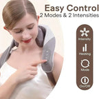 Wireless 6D Neck and Shoulder Deep Tissue Massager with Heat