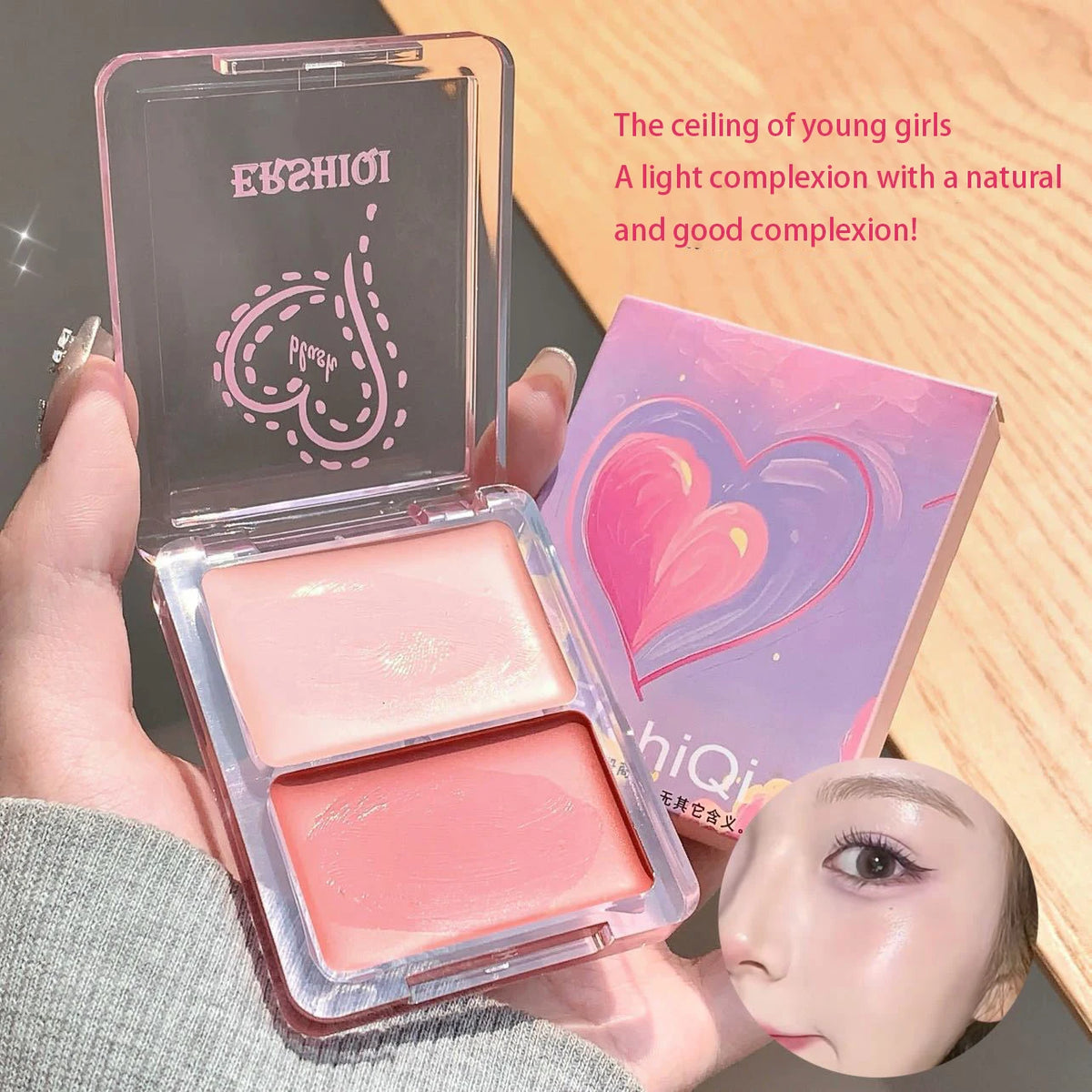 Two-Tone Jelly Cream Blush for Radiant Glow