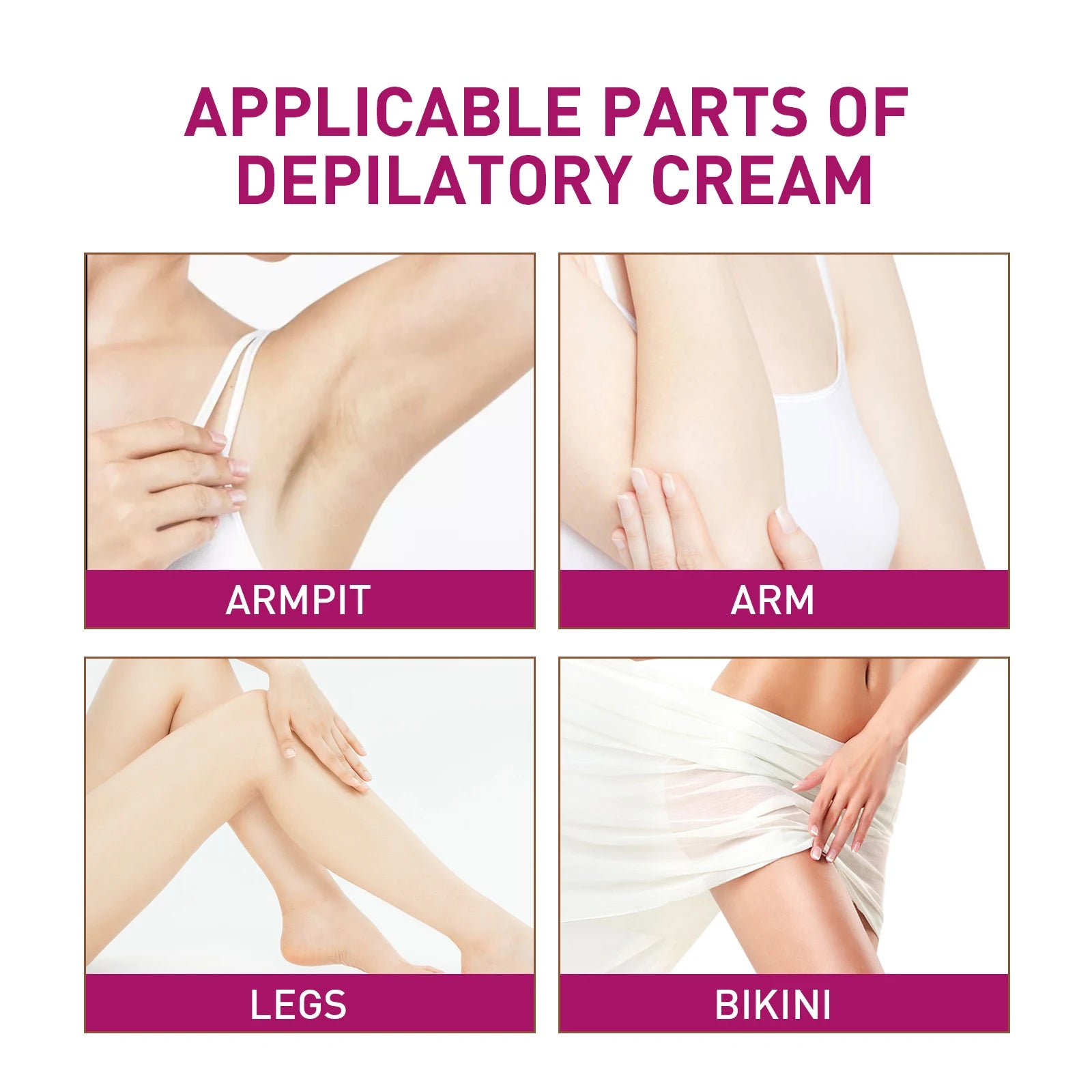 Painless Hair Removal Cream for Sensitive Skin - 9