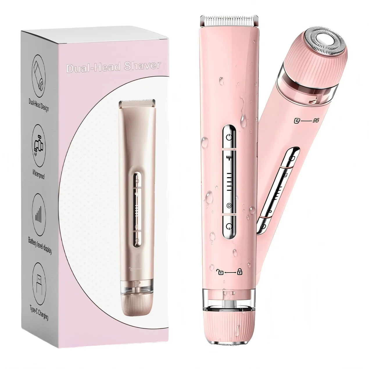 Pain-Free Waterproof 2-in-1 Electric Bikini and Body Trimmer - 1