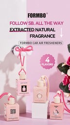 Pink Hanging Car Air Freshener Perfume Bottle