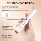 Color-Adapting Foundation Stick with Built-in Brush