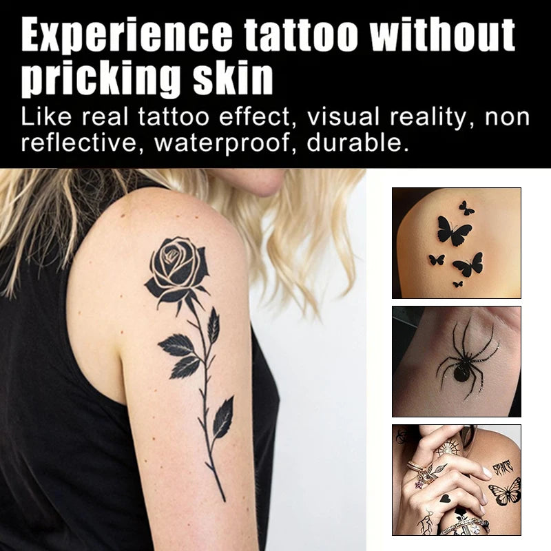 Temporary Tattoo Ink Kit with Stencils