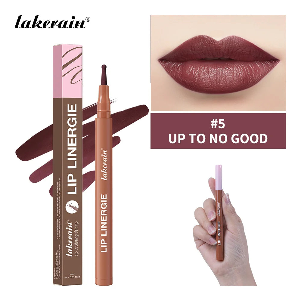 Dual-Sided Long-Lasting Lip Stain and Liner Pen