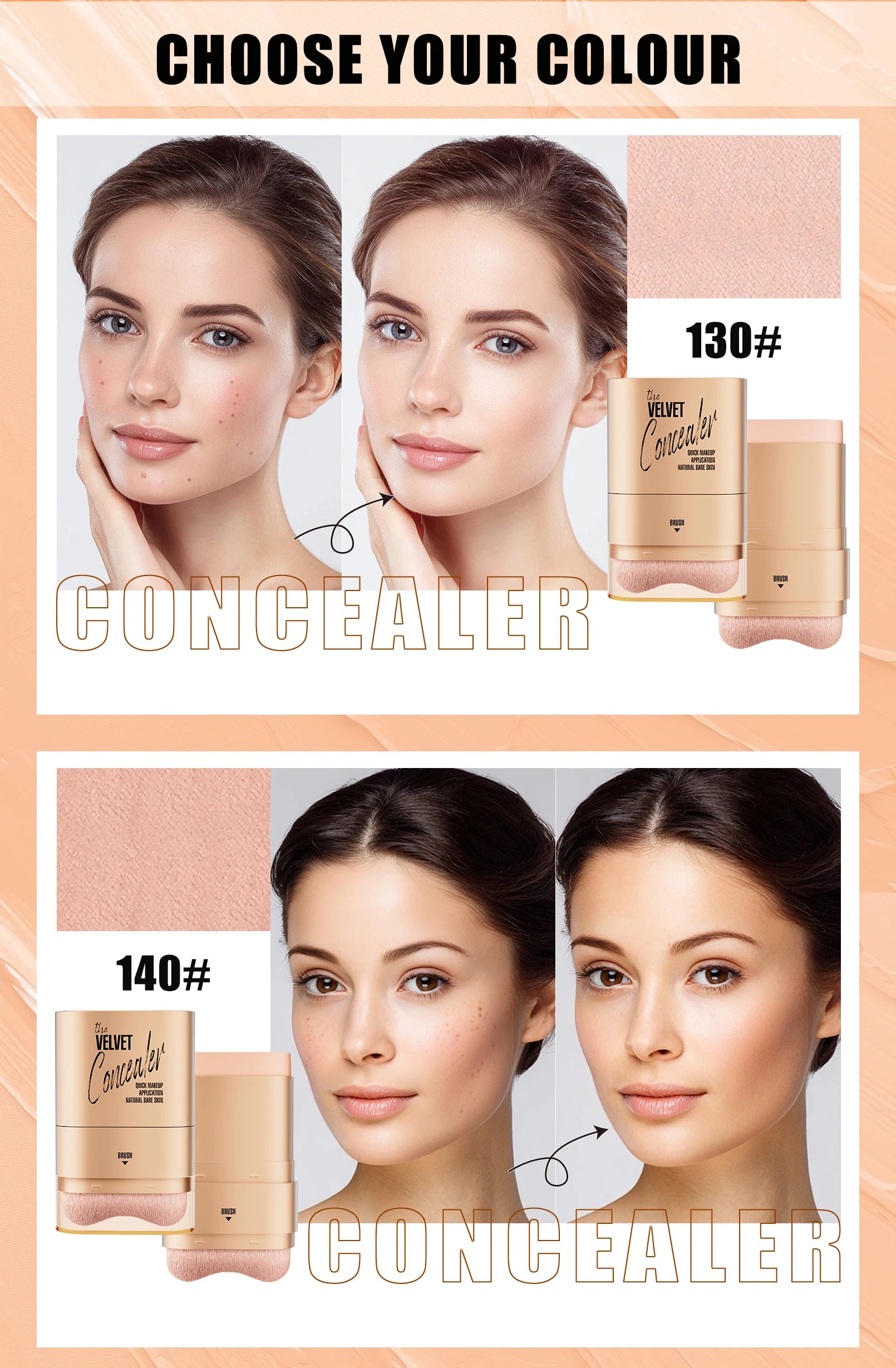 Four-Color All-Day Waterproof Face Concealer Palette - 16