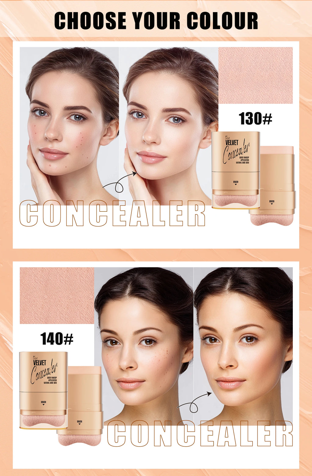 Four-Color All-Day Waterproof Face Concealer Palette