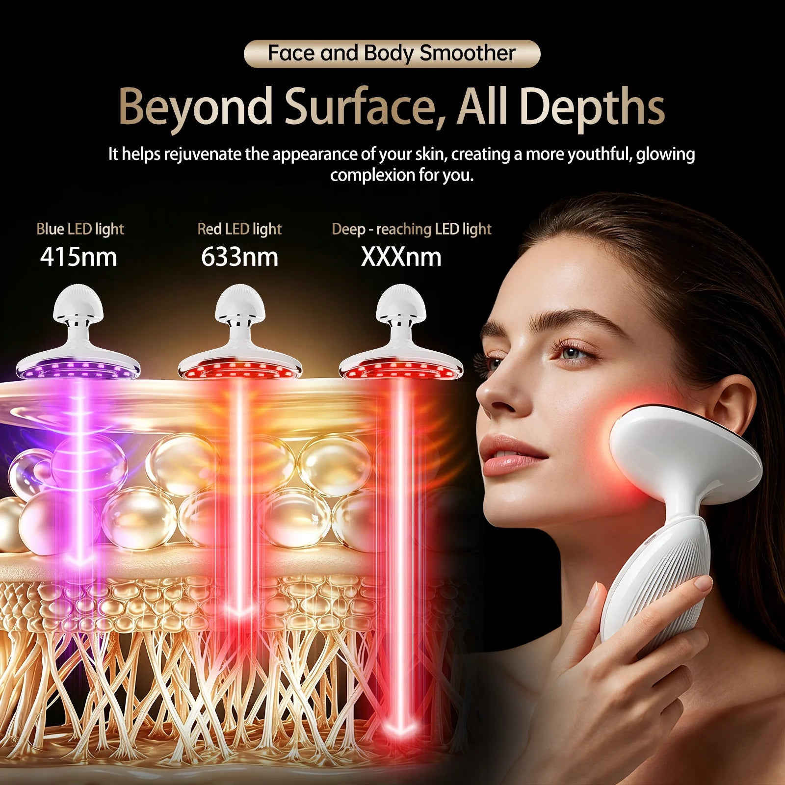 LED Facial Sculpting and Skin Tightening Device - 3