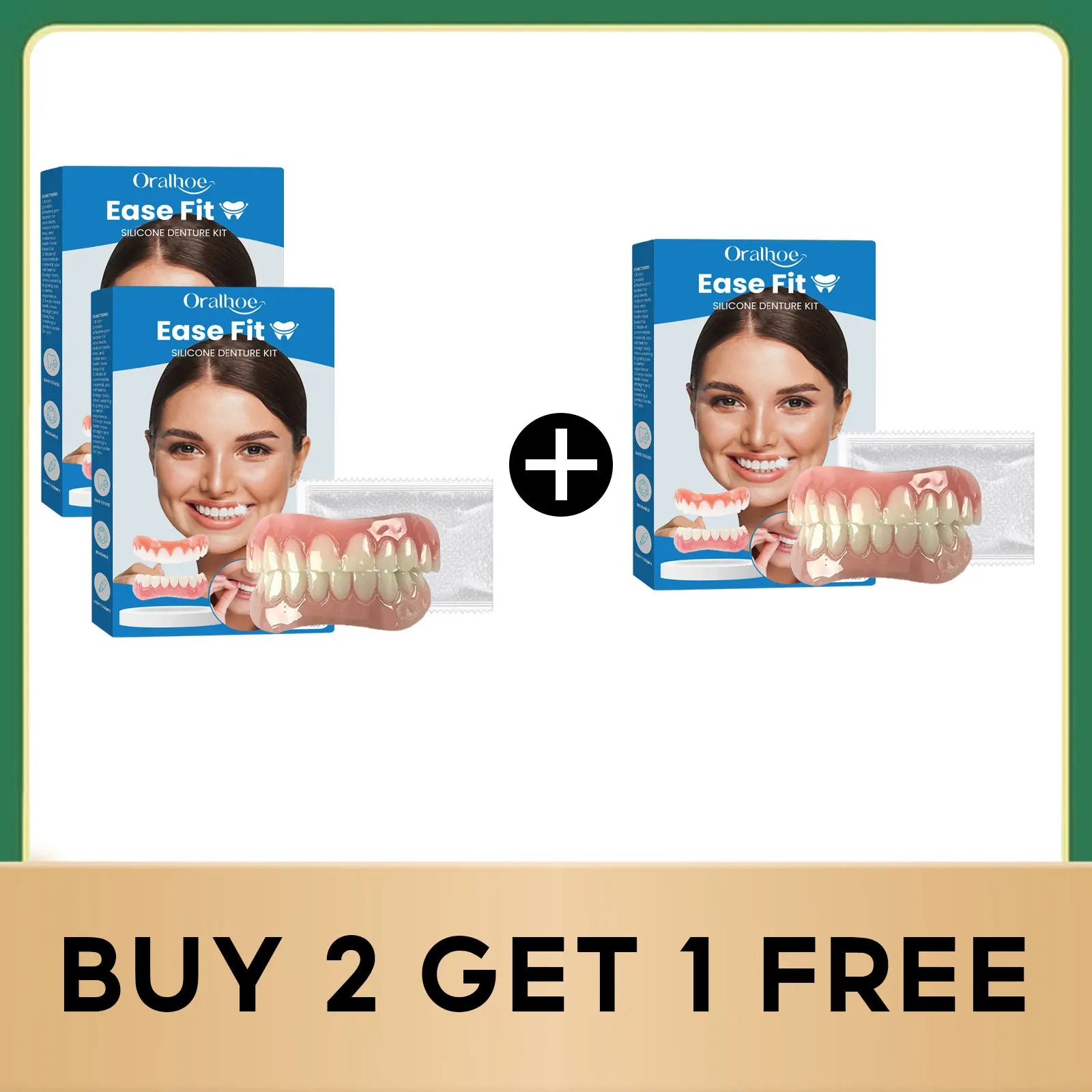 Comfortable Silicone Denture Set for Natural Smile - 16