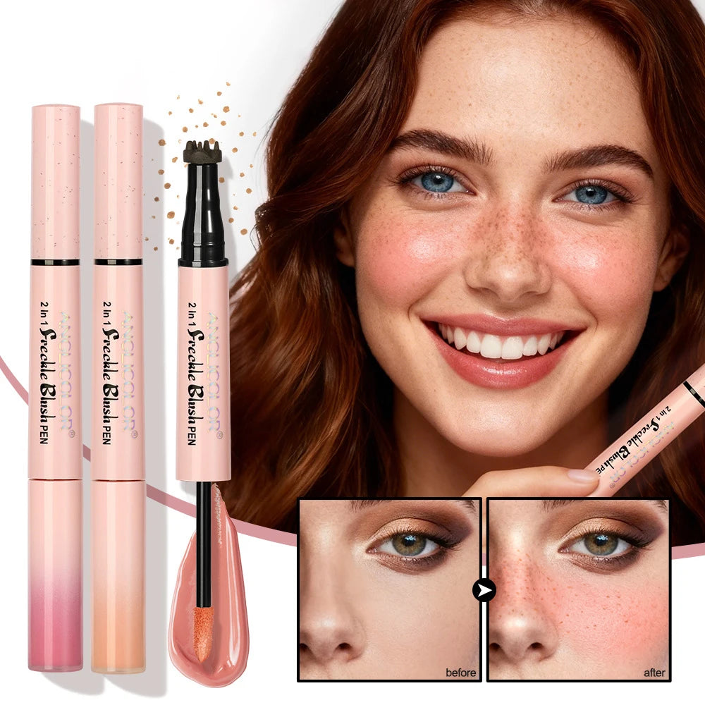 2-in-1 Natural Freckle and Blush Pen