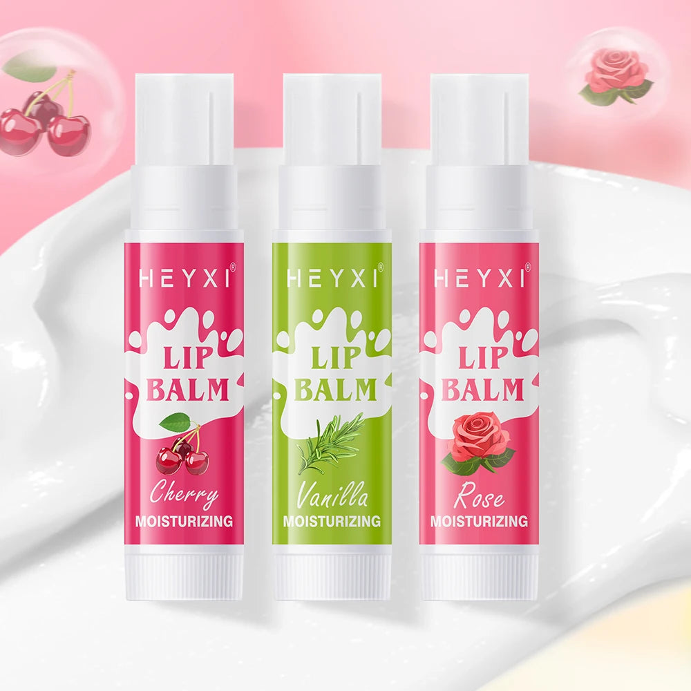 12-Piece Fruity Moisturizing Lip Balm Set for Dry Lips