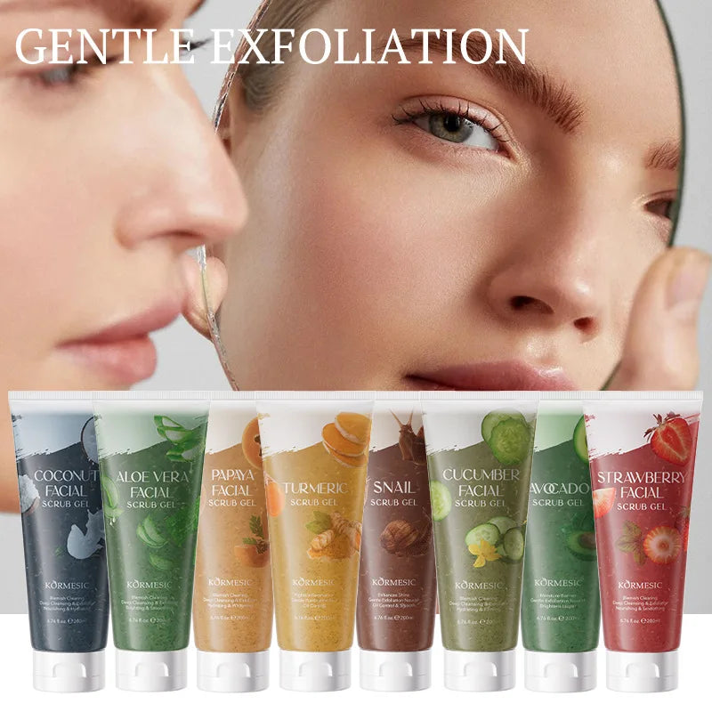 Gentle Exfoliating Facial Scrub Gel for Smooth Radiant Skin - 1