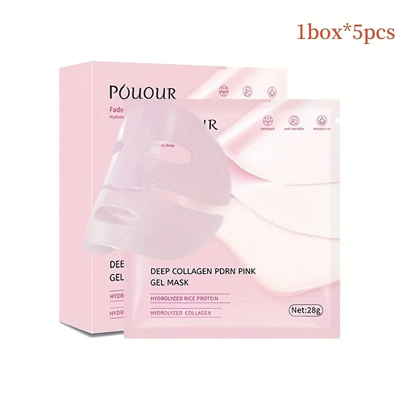 Firming Pink Collagen Gel Face Mask for Radiant Skin - 14