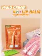 Moisturizing Hand Cream and Color Changing Lip Balm Set